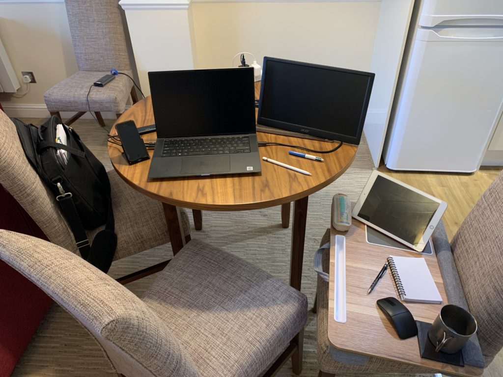 Working from home computer set up