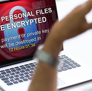 Looking at an ransomware encrypted laptop