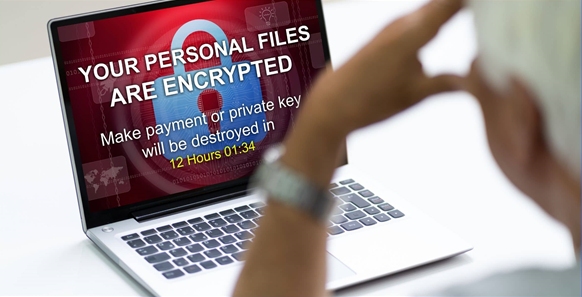 Looking at an ransomware encrypted laptop