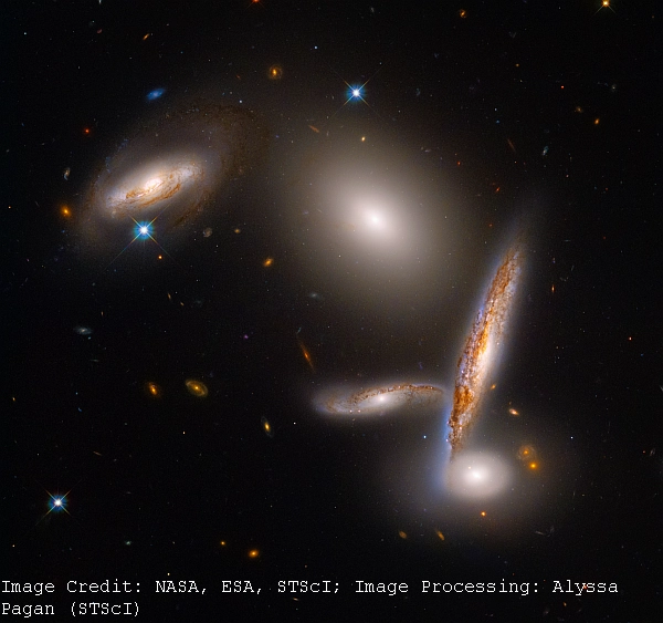 Hubble five galaxies 200