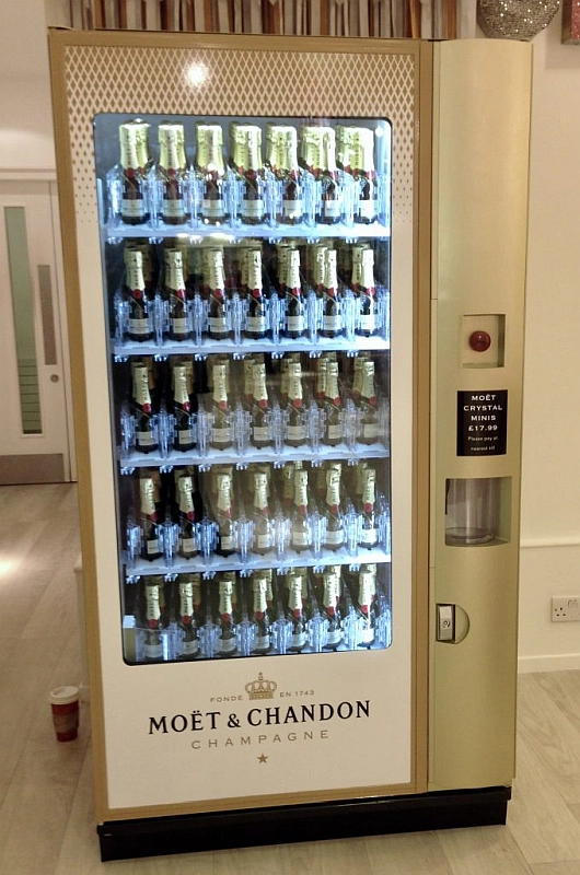 moet chandon vending machine