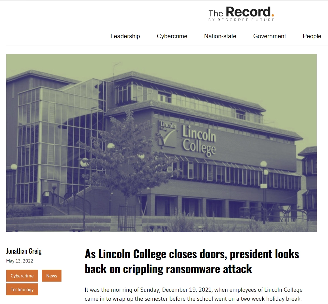 lincoln college