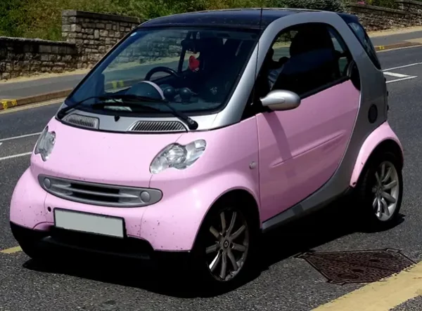 pink car