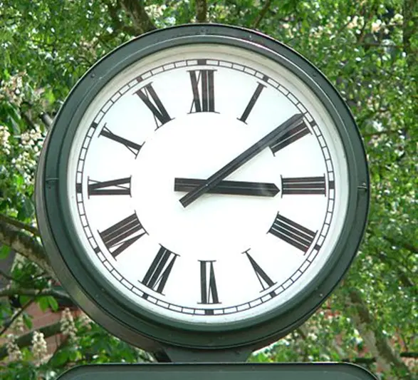 roman numerals on a clock