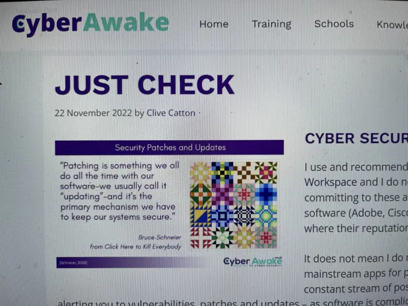 just check on CyberAwake