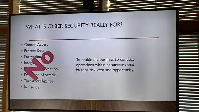 what is realistic cyber security slide